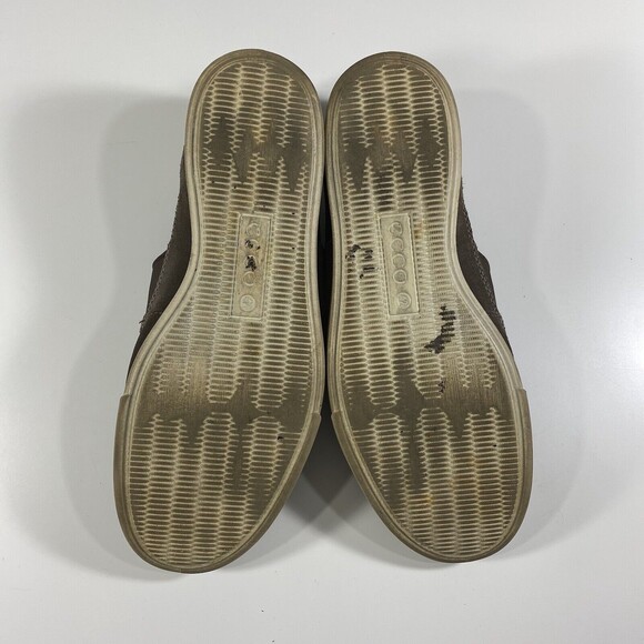 Ecco Shoes‎ Mens 42 US 8/8.5 Collin Brown Slip On Leather Perforated Casual - Picture 9 of 12